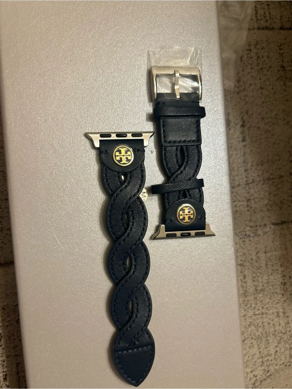 Tory Burch Miller Braided Leather Apple Watch ⌚️ Band 38-42 NWOT